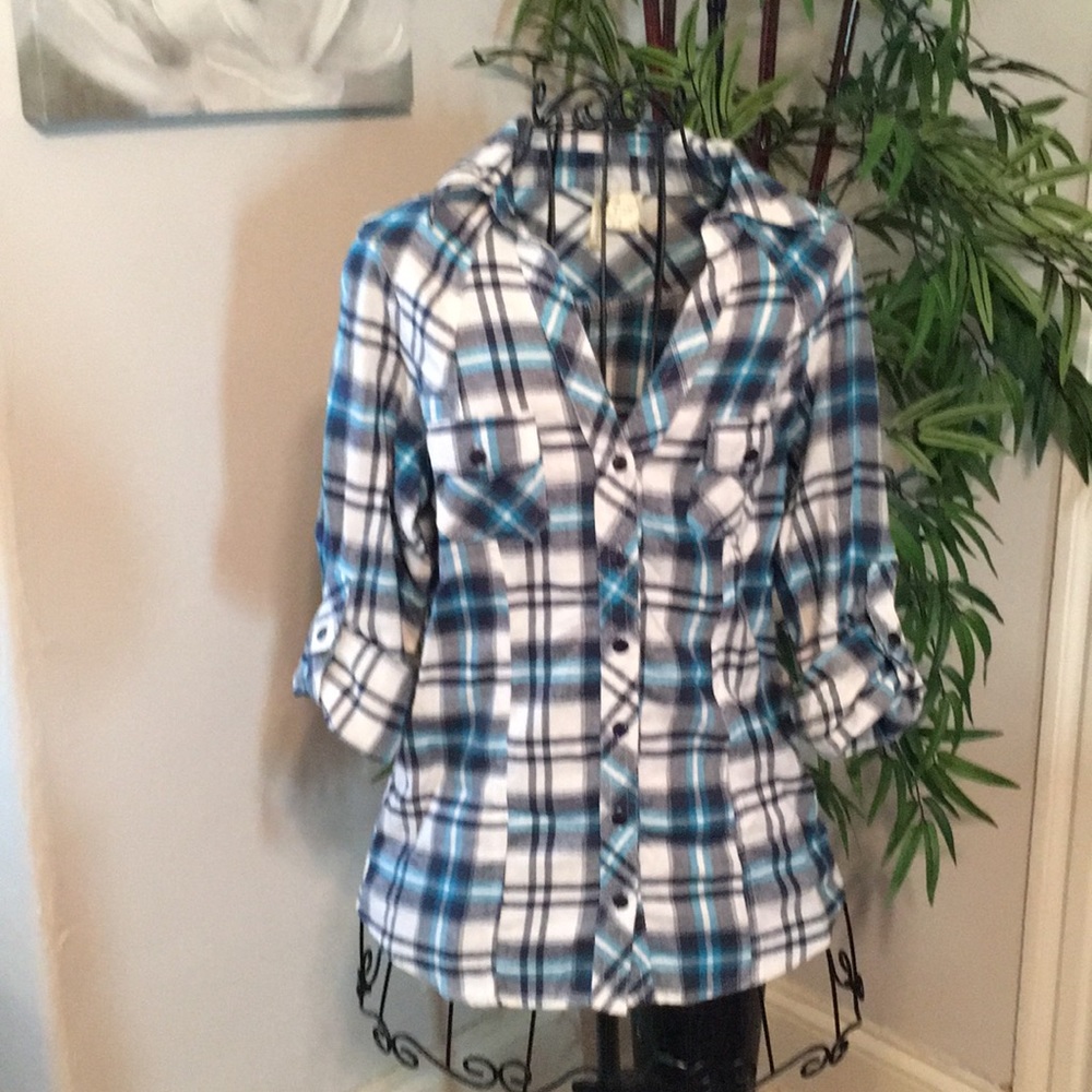 Plaid Flannel Button down shirt